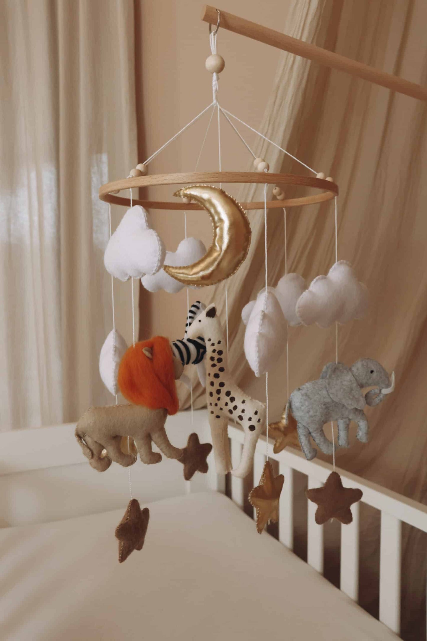 Handmade Safari baby mobile-12