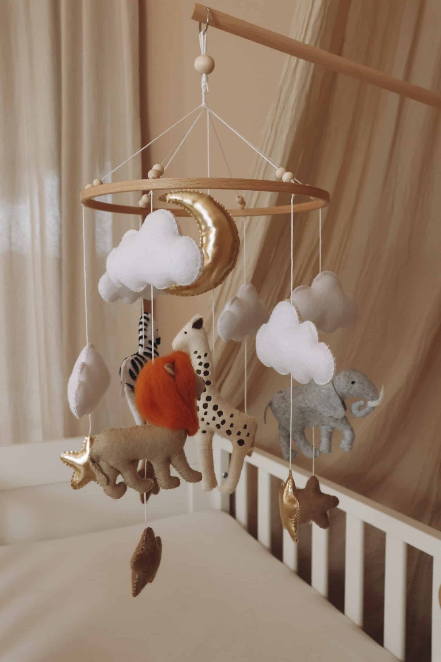 Handmade Safari baby mobile-14