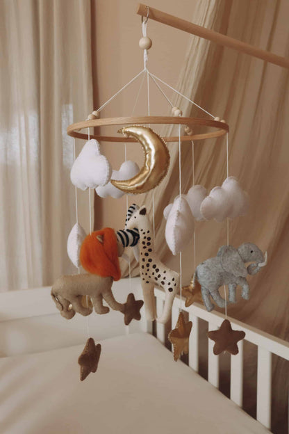 Handmade Safari baby mobile-12