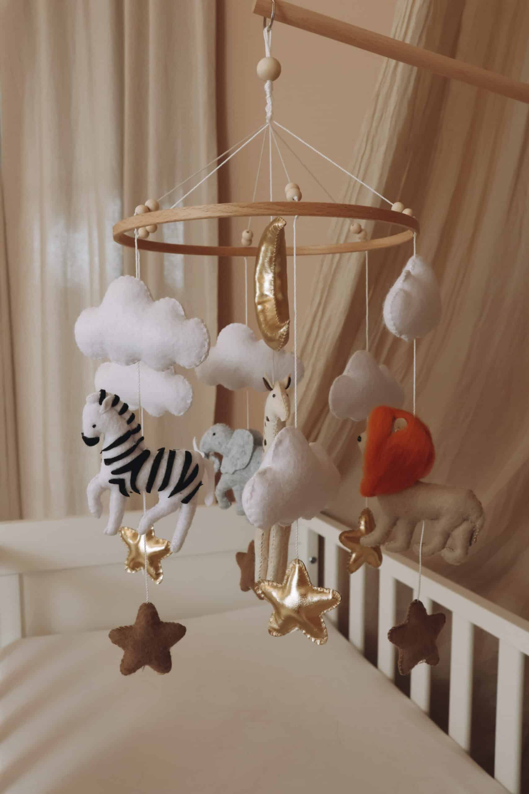 Handmade Safari baby mobile-8