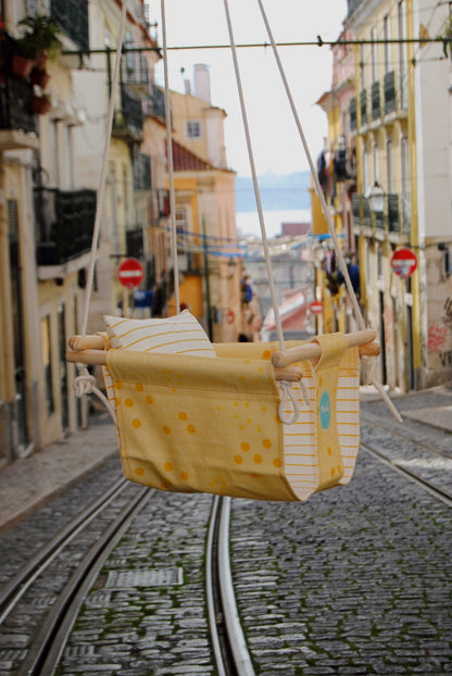 Mustard and Yellow BabySwing-1