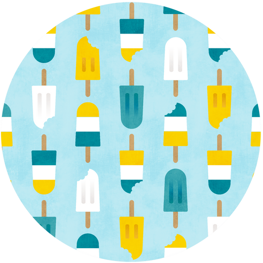 Blue & Yellow Popsicle BabySwing-1