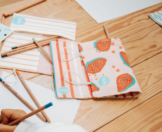 Pencil Case Long Papaya-0
